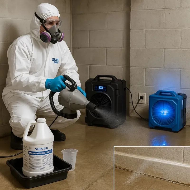 Sanitization and Odor Removal process in New Summerfield, TX
