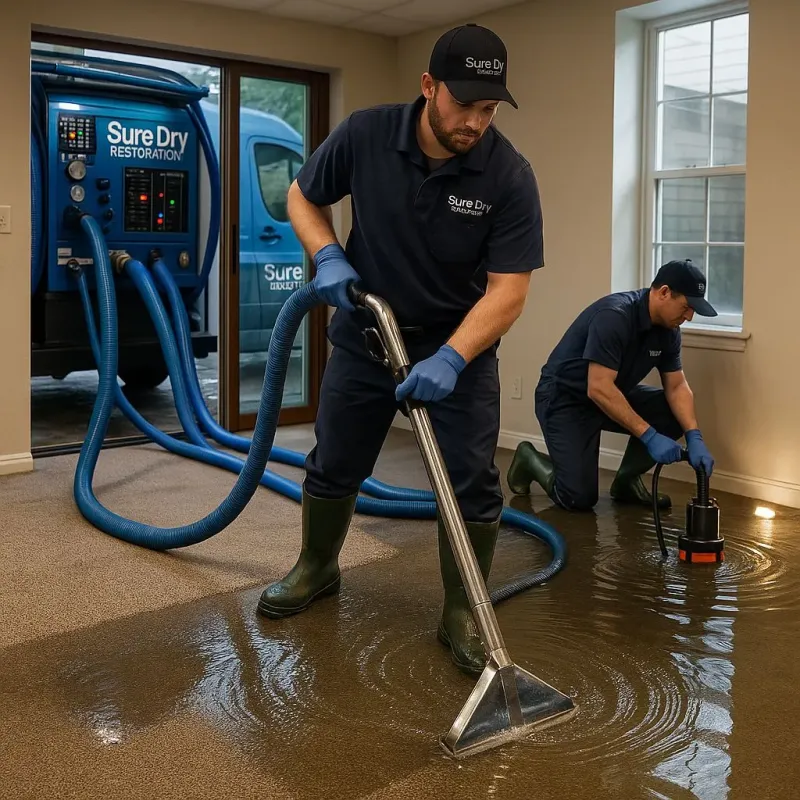 Water Extraction and Removal process in New Summerfield, TX
